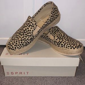Espirit slip on sneakers- cheetah